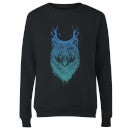 Wolf Women's Sweatshirt - Black
