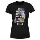T-Shirt Femme The Strongest Will & Thanos Avengers - Noir