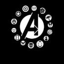 T-Shirt Femme Team Logo Avengers - Noir