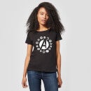 T-Shirt Femme Team Logo Avengers - Noir