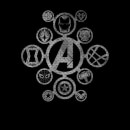Sweat Homme Distressed Metal Icon Avengers - Noir