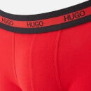 HUGO Men's Twin Pack Trunks - Black/Red