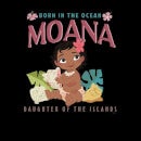T-Shirt Femme Born In The Ocean Vaiana, la Légende du bout du monde Disney - Noir