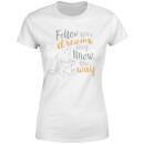 T-Shirt Femme Follow Your Dreams Dumbo Disney - Blanc