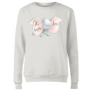 Sweat Femme Happy Day Dumbo Disney - Blanc