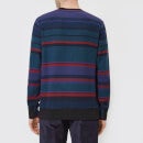 PS Paul Smith Men's Striped Crew Knitted Jumper - Multi