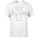 T-Shirt Homme Skyline New York - Friends - Blanc