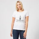 T-Shirt Femme Croquis Fontaine - Friends - Blanc