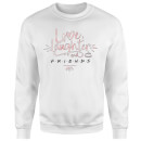 Friends Love Laughter Sweatshirt - White