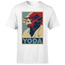 Camiseta Star Wars Yoda Póster - Hombre - Blanco