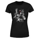 Star Wars Boba Fett Distressed Women's T-Shirt - Black