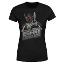 T-Shirt Femme Squelette Boba Fett Star Wars Classic - Noir