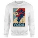 Sweat Homme Poster Yoda Star Wars Classic - Blanc