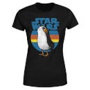 T-Shirt Femme Porg Star Wars - Noir