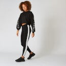 Icon Cropped Hoodie - Black