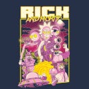 Rick and Morty 80s Poster Women's T-Shirt - Navy