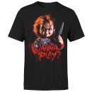 T-Shirt Homme Wanna Play? Chucky - Noir