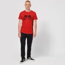 Universal Monsters Dracula Crest Men's T-Shirt - Red