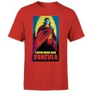 Universal Monsters Dracula Retro Men's T-Shirt - Red