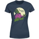 Universal Monsters The Wolfman Retro Women's T-Shirt - Navy