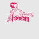 Universal Monsters Bride Of Frankenstein Crest Women's T-Shirt - Grey