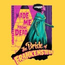 T-Shirt Femme Rétro La Fiancée de Frankenstein - Universal Monsters - Jaune