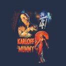 T-Shirt Universal Monsters The Mummy Vintage Poster - Blu Navy - Donna