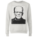 Universal Monsters Frankenstein Portrait Women's Sweatshirt - White