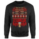 Shaun Of The Dead You've Got Red On You Christmas Jumper - Black