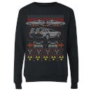 Back To The Future Back In Time for Christmas Women's Christmas Jumper - Black