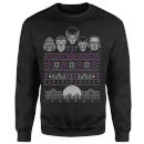 Universal Monsters I Prefer Halloween Christmas Sweatshirt - Black