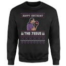 The Big Lebowski Happy Birthday The Jesus Sweatshirt - Black