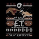 E.T. the Extra-Terrestrial Be Good or No Presents - Sudadera Navideña Negra