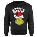 The Grinch Im Here for The Presents Christmas Jumper - Black