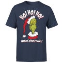 The Grinch Ho Ho Ho Men's Christmas T-Shirt - Navy