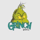 The Grinch Face Men's Christmas T-Shirt - Grey