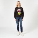 The Grinch Im Here for The Presents Women's Christmas Jumper - Black