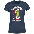 The Grinch Ho Ho Ho Women's Christmas T-Shirt - Navy