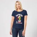 Camiseta navideña para mujer Ho Ho Ho de The Grinch - Azul marino