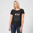 The Grinch Pattern Women's Christmas T-Shirt - Black