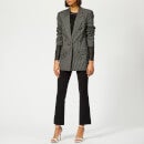 Alexander Wang Women's Oversized Blazer with Leather Sleeves - Black