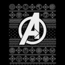 Marvel Avengers Logo Christmas Jumper - Black