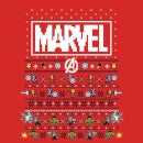 Marvel Avengers Pixel Art Christmas Jumper - Red