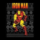 Marvel Avengers Classic Iron Man Men's Christmas T-Shirt - Nero
