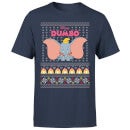 Camiseta navideña Classic Dumbo para hombre de Disney - Azul marino