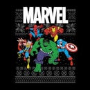 Marvel Avengers Group Men's Christmas T-Shirt - Noir