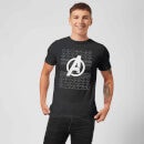 Marvel Avengers Logo Men's Christmas T-Shirt - Black