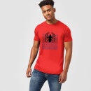 Marvel Avengers Spider-Man Logo Men's Christmas T-Shirt - Red