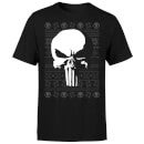 Marvel Punisher kerst T-shirt - Zwart
