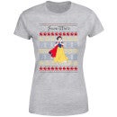 Disney Classic Snow White Dames kerst T-shirt - Grijs